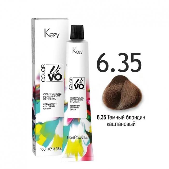 COLOR VIVO Перманентная крем-краска 100 мл № 6.35 Темный блондин каштановый