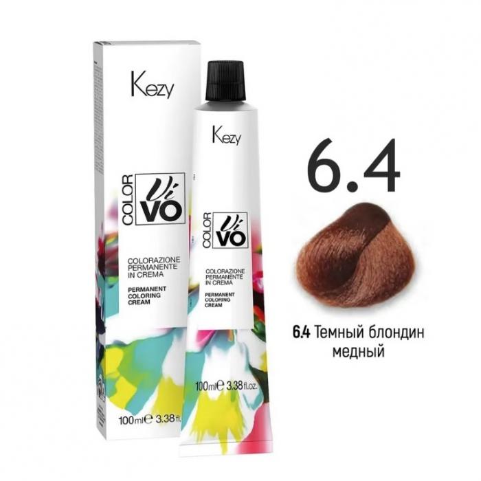 COLOR VIVO Перманентная крем-краска 100 мл № 6.4 Темный блондин медный