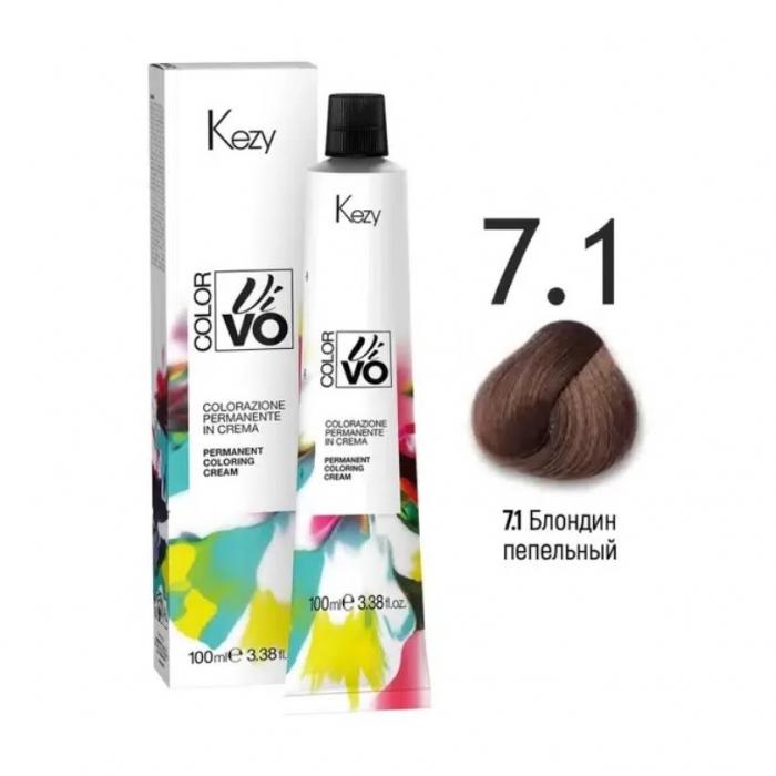 COLOR VIVO Перманентная крем-краска 100 мл № 7.1 Блондин пепельный