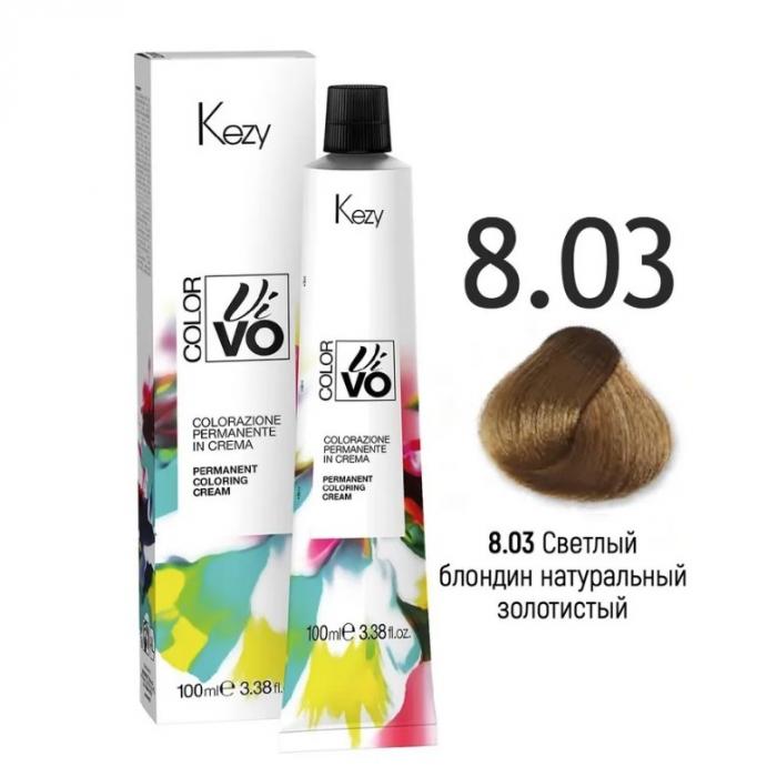 COLOR VIVO Перманентная крем-краска 100 мл № 8.03 Светлый блондин натуральный золотистый