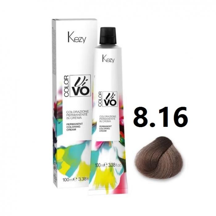 COLOR VIVO Перманентная крем-краска 100 мл № 8.16 Светлый блондин наутилус