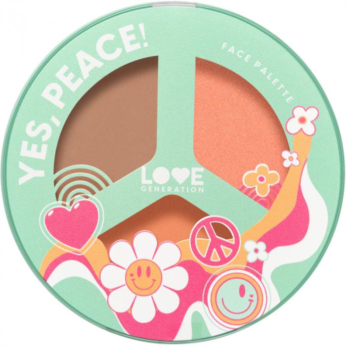 FACE PALETTE YES, PEACE Палетка для лица  № 01