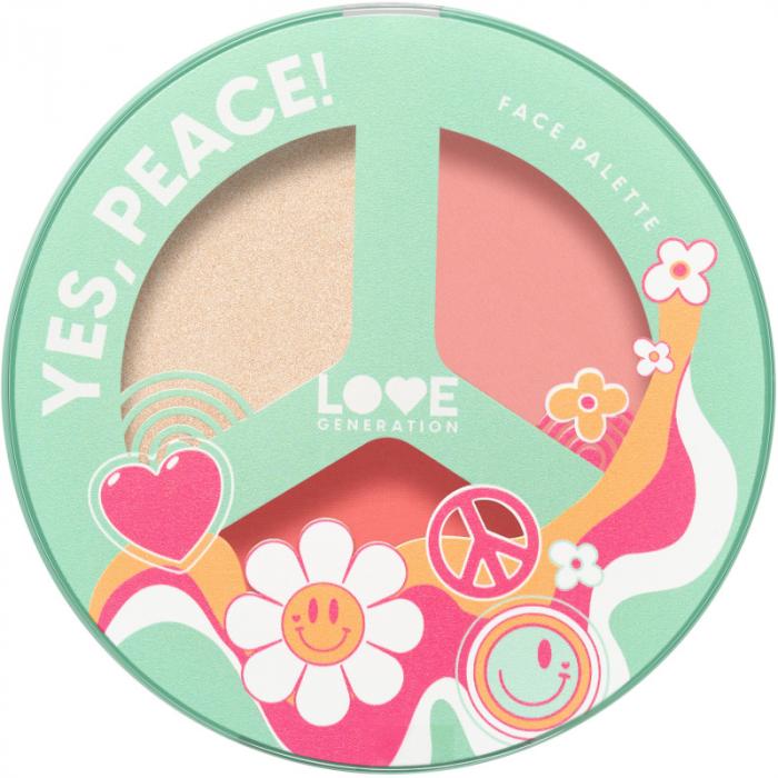 FACE PALETTE YES, PEACE Палетка для лица  № 02