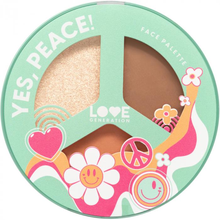 FACE PALETTE YES, PEACE Палетка для лица  № 03