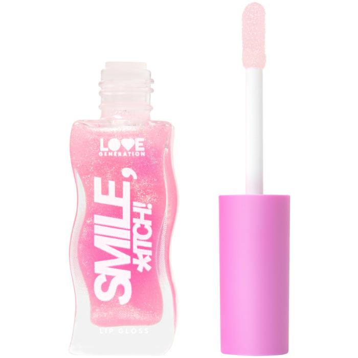 LIP GLOSS SMILE ITCH Блеск для губ № 05 прозрачный с золотистыми сияющими частицами