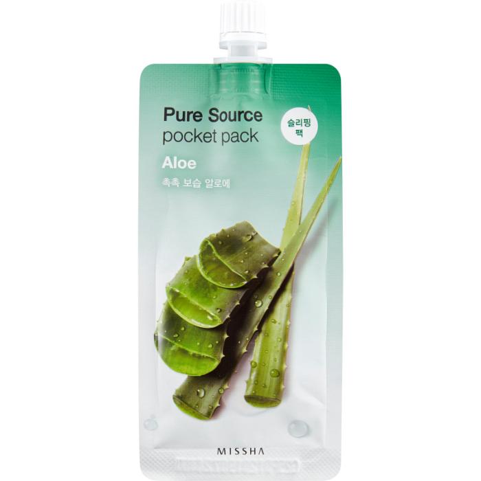 Pure Source Pocket pack Маска кремовая ночная с экстрактом алоэ 10 мл