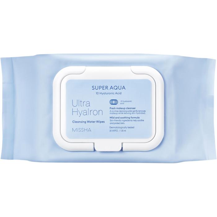 Aqua Ultra Hyalron Салфетки для умывания и снятия макияжа 30 шт