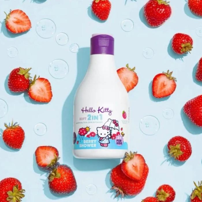 BERRY SHOWER 2в1 Шампунь-гель для купания с экстрактом клубники 250 мл