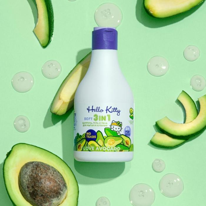 I LOVE AVOCADO  3в1 Шампунь, гель и пена для мытья и купания с экстрактом авокадо 250 мл