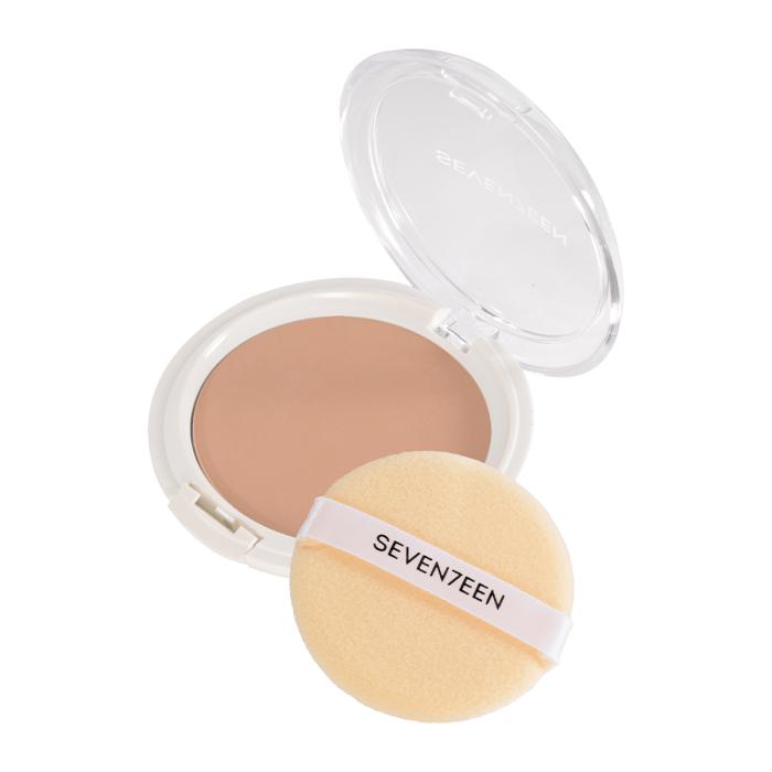 NATURAL SILKY TRANSPARENT POWDER Пудра компактная для лица № 07 средняя карамель
