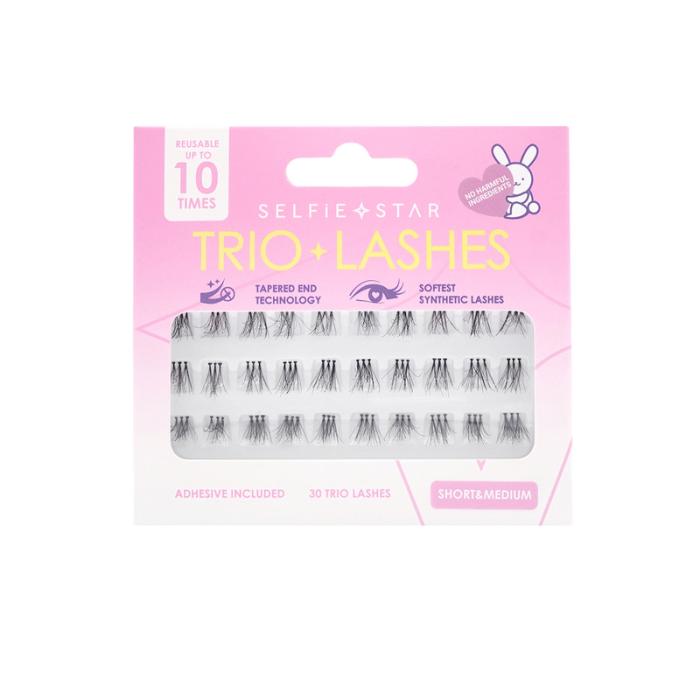 TRIO LASHES Накладные пучки микс, короткая и средняя длина 30 шт № TLS02 30шт