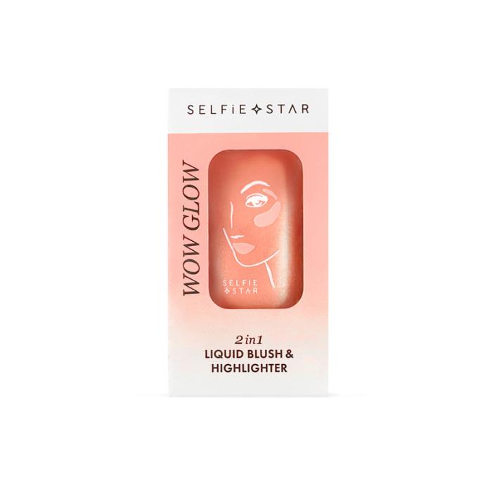 LIQUID BLUSH  HIGHLIGTER WOW GLOW Румяна и хайлайтер для лица и тела жидкие 2in1 № 01 Блеск