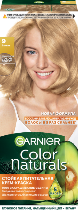 COLOR NATURALS Крем-краска для волос № 9 Ваниль