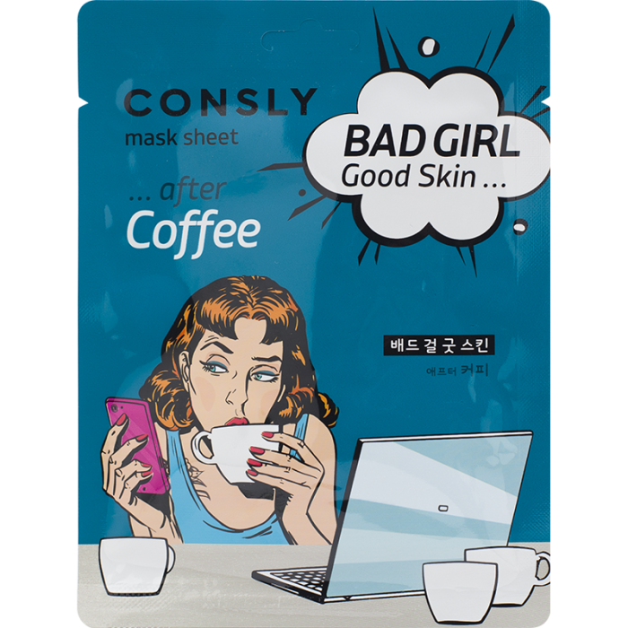 Тканевая маска для лица Bad Girl - Good Skin 23 после кофе мл