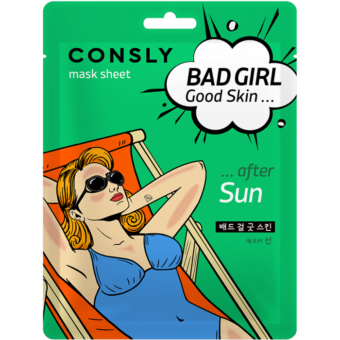 Тканевая маска для лица Bad Girl - Good Skin 23 после солнца мл