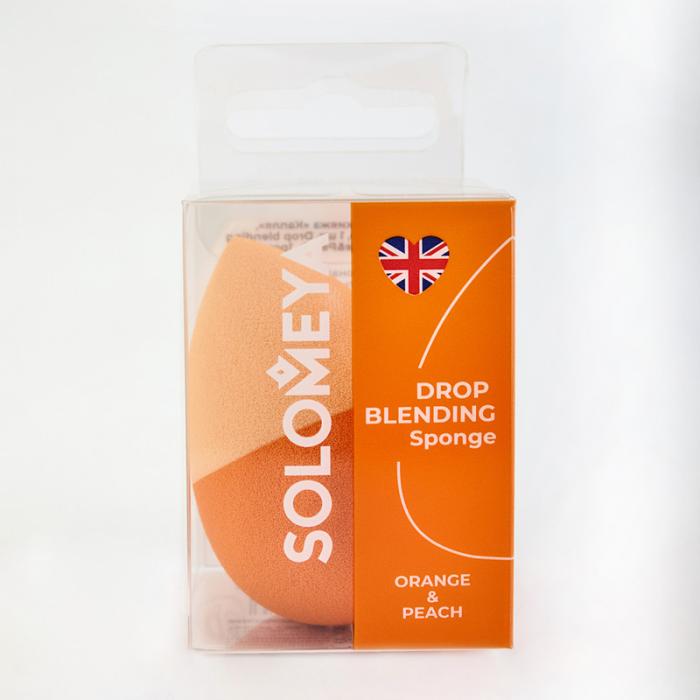 Спонж для макияжа косметический Капля Drop Blending Orange&Peach 1 шт