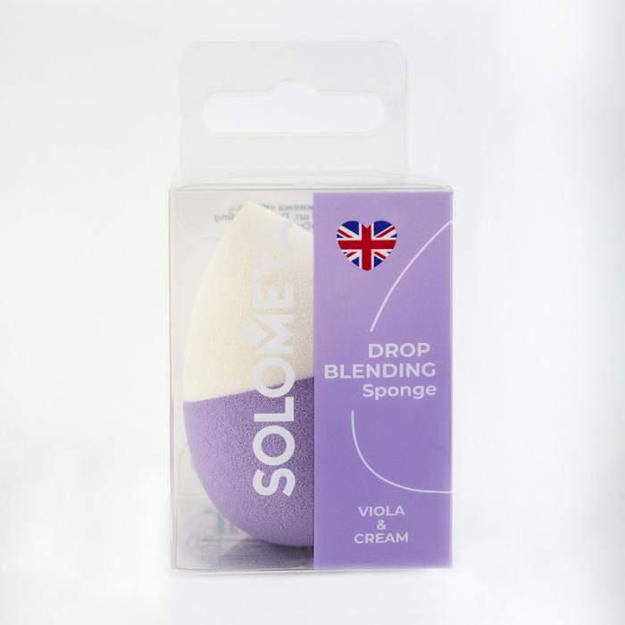 Спонж для макияжа косметический Капля Drop Blending Viola&Cream 1 шт