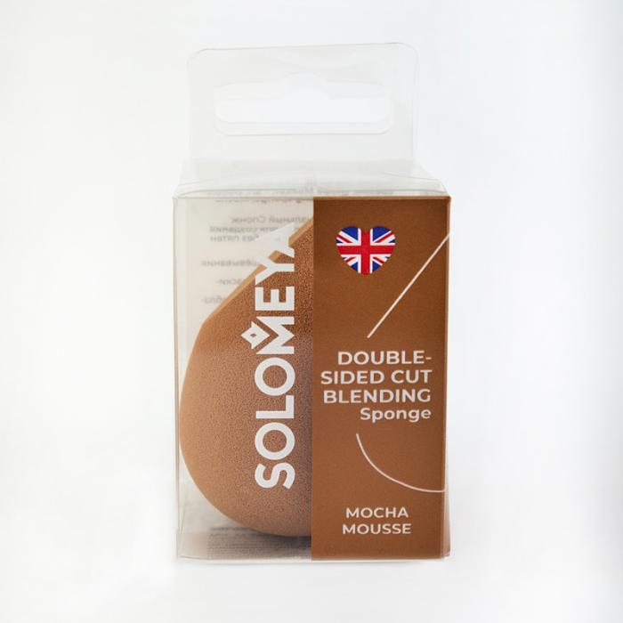 Спонж для макияжа косметический с двойным срезом Double-Sided Cut Blending Mocha Mousse 1 шт