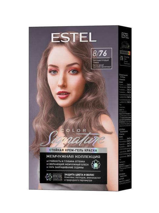 Стойкая крем-гель краска для волос  COLOR Signature 8/76 Перламутровый Туман оттенок