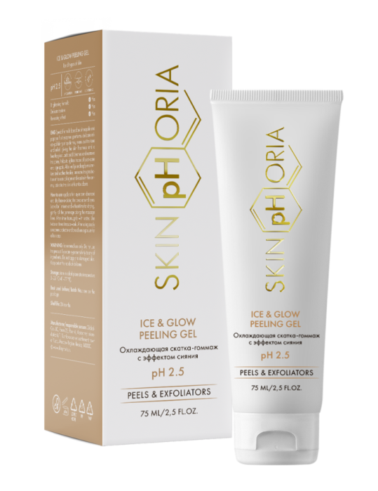 Пилинг-скатка для лица охлаждающая, с эффектом сияния Ice & Glow Peeling Gel 75 мл