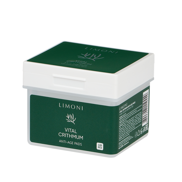 Vital Crithmum Anti-Age Pads Антивозрастные тонер-пэды для лица с критмумом 120 шт