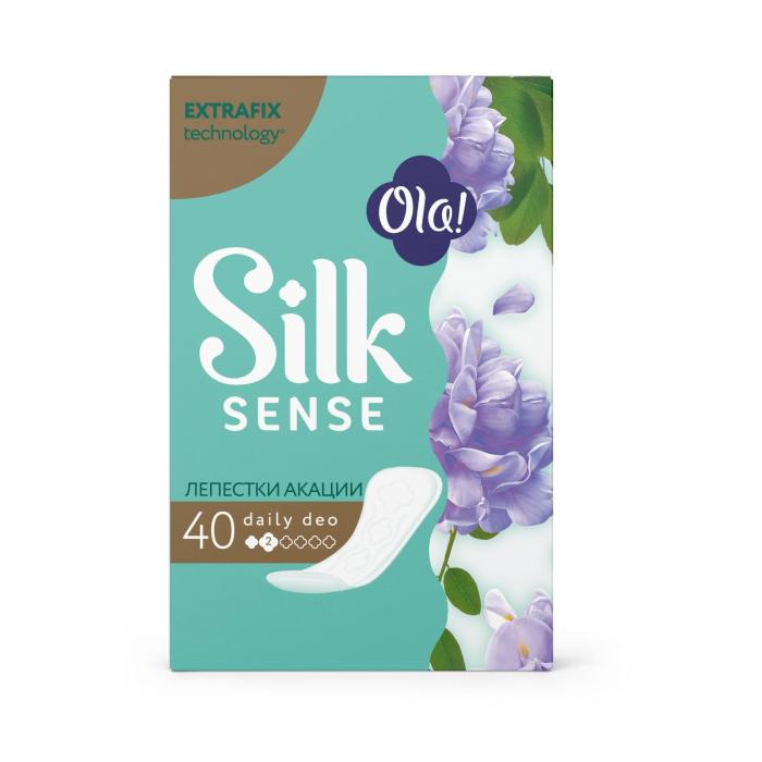 Прокладки ежедневные Silk Sense Daily Deo Лепестки акации 40шт 40 шт