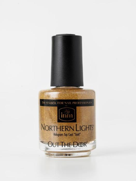 NORTHERN LIGHTS GOLD Голографическая сушка-закрепитель лака золото 15мл