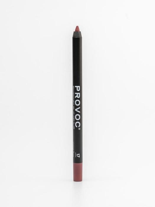 SEMI-PERMANENT GEL LIP LINER FILLER Гелевая подводка в карандаше для губ № 17 коричнево-малиновый