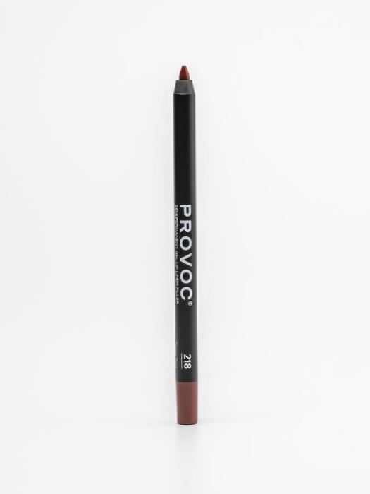 SEMI-PERMANENT GEL LIP LINER FILLER Гелевая подводка в карандаше для губ № 218 коричнево-красный