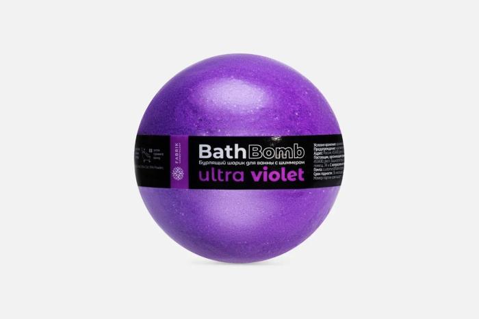 Шарик бурлящий для ванны с шиммером Ultra Violet 120 г