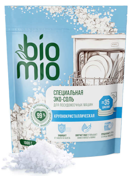 BIO-SALT Экологичная соль для посудомоечных машин 1000 г