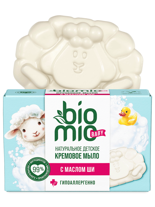 BABYBIO-SOAP Экологичное детское туалетное крем-мыло с маслом Ши для использования с первых дней жизни 90 г
