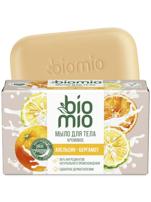 Body Cream Bar Soap Кремовое мыло для тела с эфирными маслами апельсина и бергамота 140 г