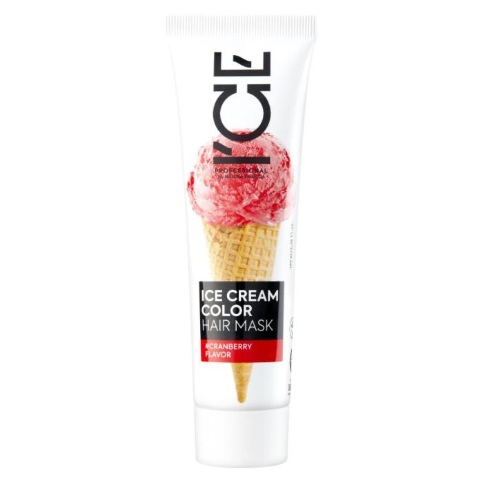 I`CE Professional Ice Cream Color Маска для волос тонирующая  Cranberry Огненный красный 100 мл