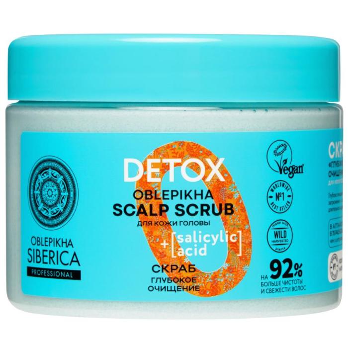 OBLEPIKHA Professional Detox Скраб для кожи головы Глубокое очищение 400 мл