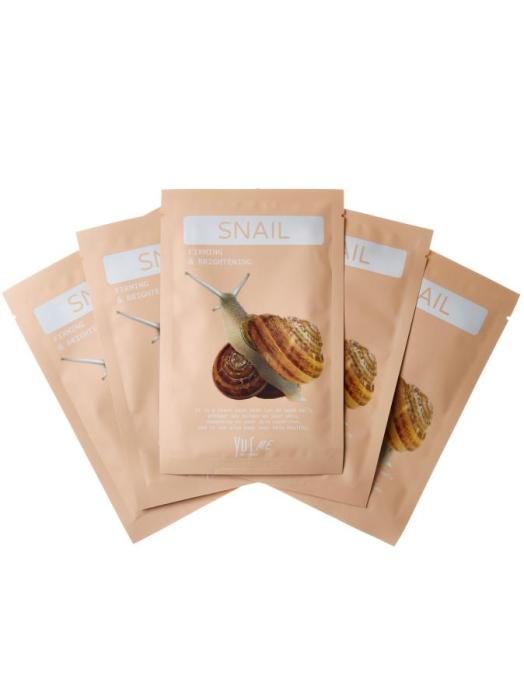 Маска для лица из микротенсела с фильтратом улиточного секрета Snail Sheet Mask 25 мл. шт