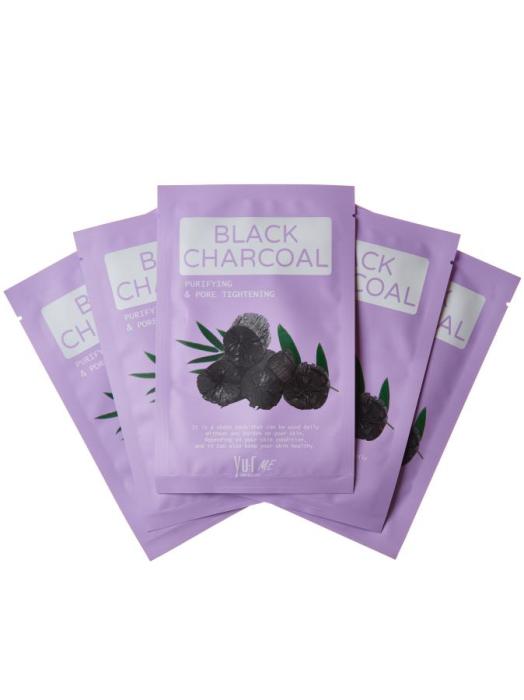 Маска для лица из микротенсела с экстрактом угля Black Charcoal Sheet Mask 25 мл. шт
