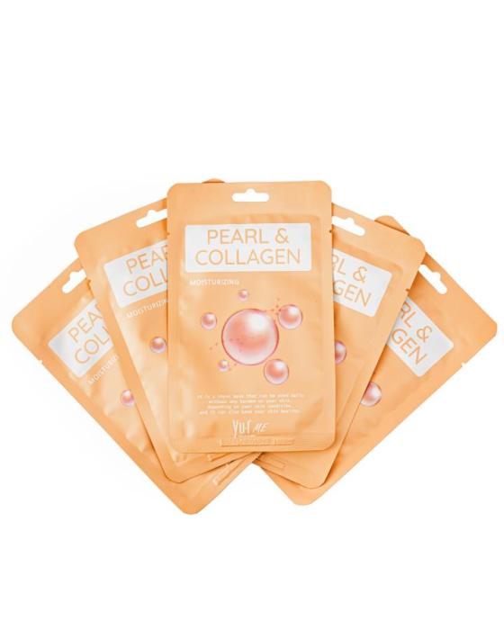 Маска для лица из микротенсела с экстрактом жемчуга и коллагеном Pearl & Collagen Sheet Mask 25 мл. шт