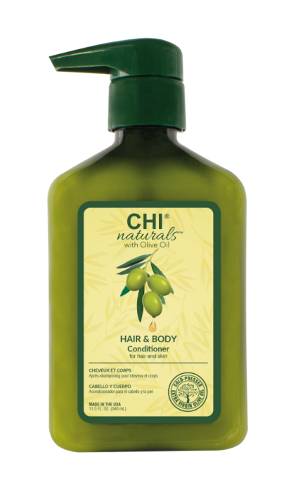 Olive Naturals Кондиционер для сухих, поврежденных, тусклых, ослабленных волос и тела 340 мл