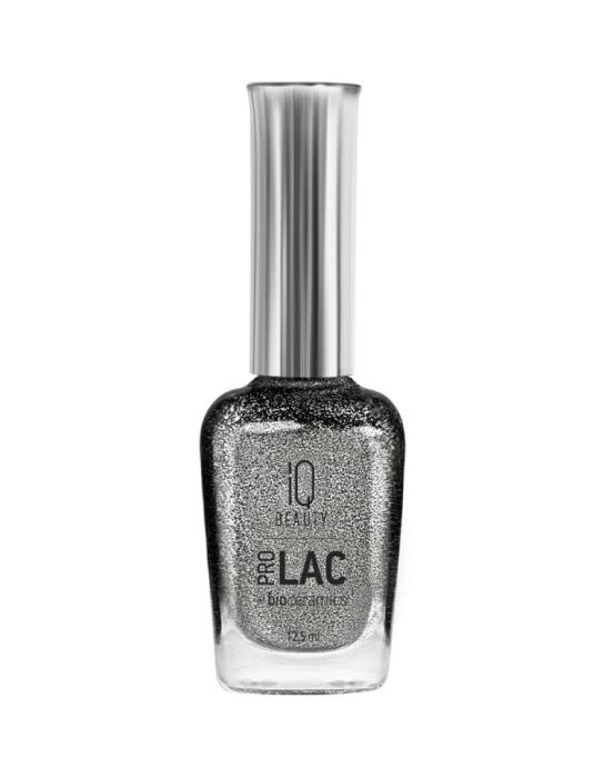 Лак для ногтей профессиональный укрепляющий с биокерамикой PROLAC+bioceramics № 121 Графитовый витражный
со светоотражающим эффектом 121 Dazzling graphite
 12,5мл