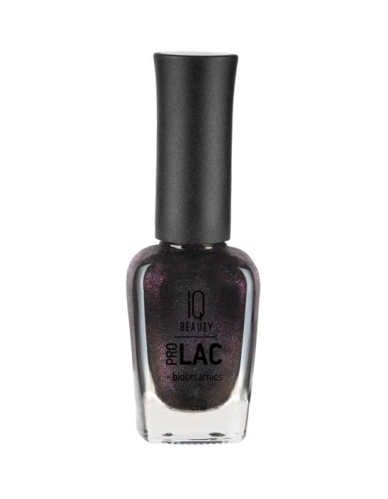 PROLAC BIOCERAMICS Лак для ногтейс биокерамикой 12,5 мл № 053 Черный, с мелким фиолетово-голубым шиммером Viva glam 12,5мл