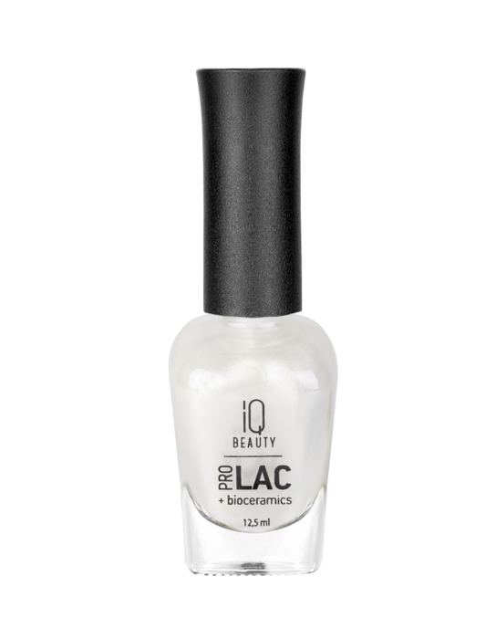 PROLAC BIOCERAMICS Лак для ногтейс биокерамикой 12,5 мл № 086 Жемчужный с мелким серебряном шиммером, плотный One and only 12,5мл