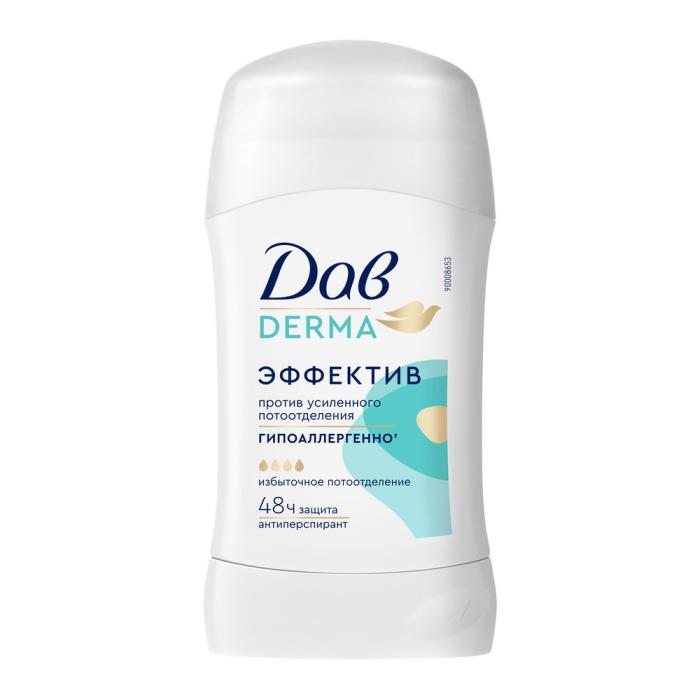 Derma Эффектив Антиперспирант карандаш от пота и запаха  /жен/ 40 мл