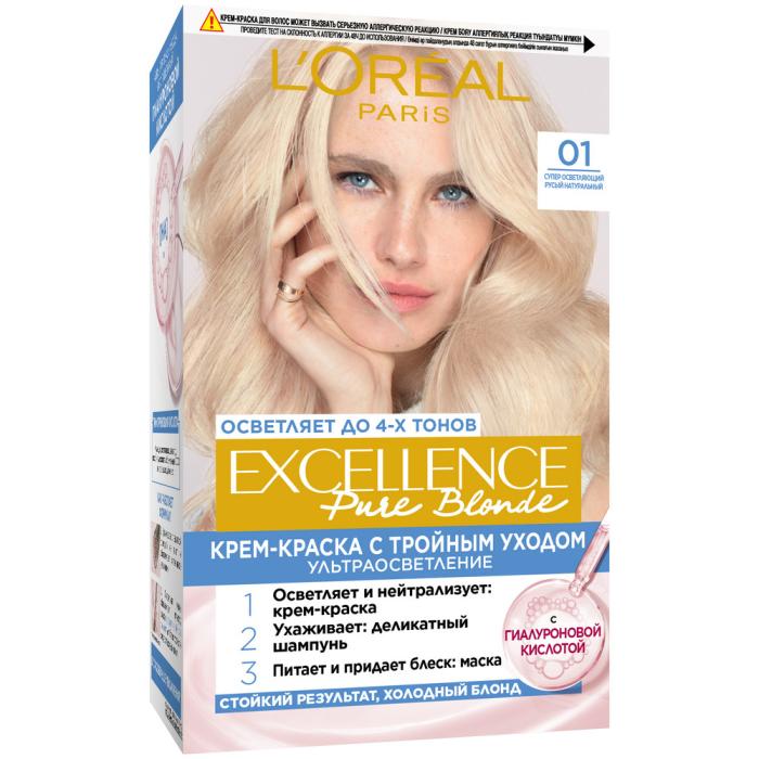 EXCELLENCE Краска для волос № 01 Суперосветляющий русый натуральный