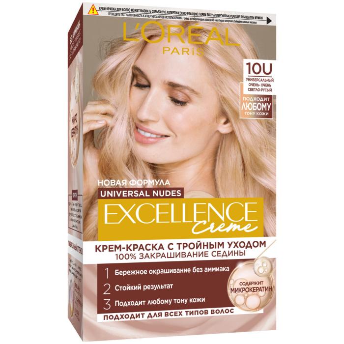 EXCELLENCE CREME Краска для волос № 10U универсальный очень-очень светло-русый