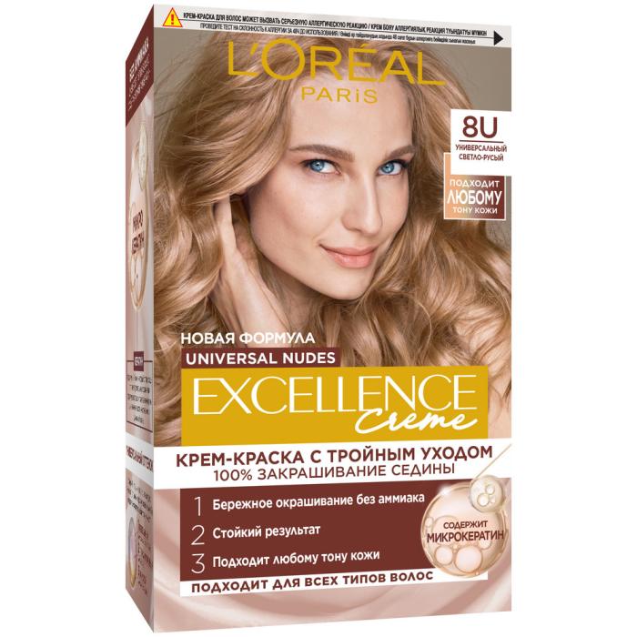 EXCELLENCE CREME Краска для волос № 8U универсальный светло-русый