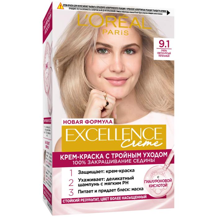 EXCELLENCE Краска для волос № 9.1 Очень светло-русый пепельный