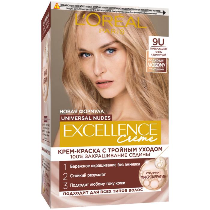 EXCELLENCE CREME Краска для волос № 9U универсальный очень светло-русый