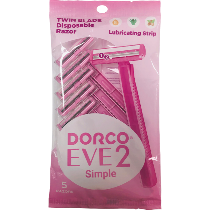 Eve 2 Simple Станок для бритья  одноразовый с увлажн. Полоской 5 шт