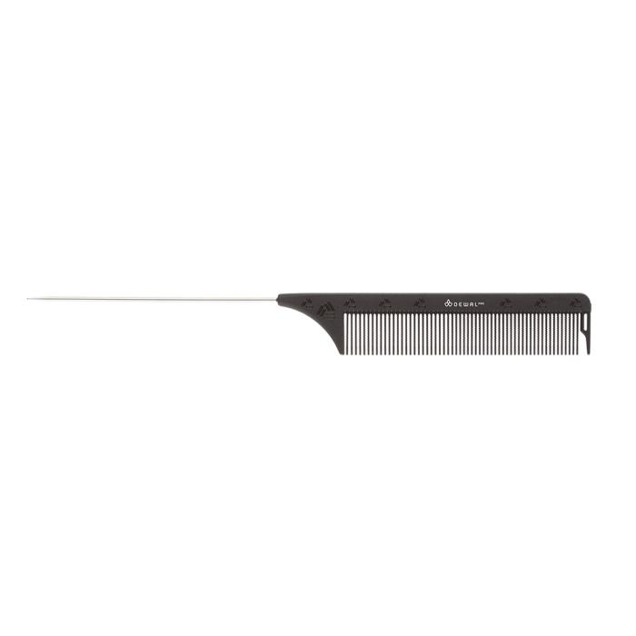 CARBON BLACK Расческа рабочая комбинированная 22,5 см